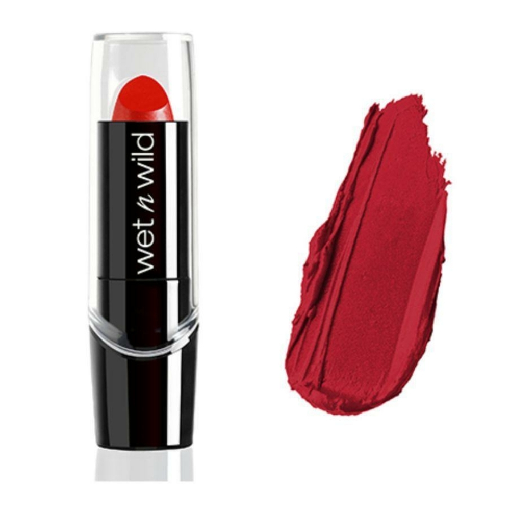 🍒 5/$20 new wet n wild Cherry Frost Red Lipstick Silk Finish Sephora Glam